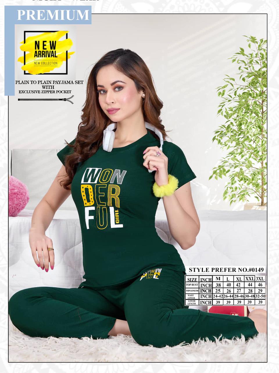 Summer Special Vol A0149 Hosiery Cotton Night Suits Catalog